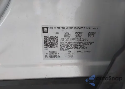 2021 GMC Terrain Awd Slt from USA, damaged, VIN 3GKALVEV5ML348435